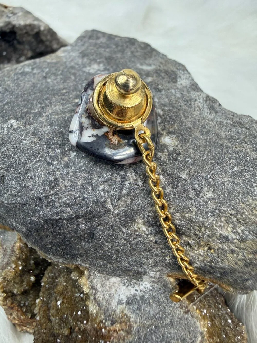 Vintage polished stone